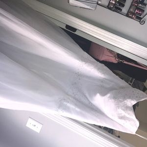Wedding dress, corset, veil & skirt filler